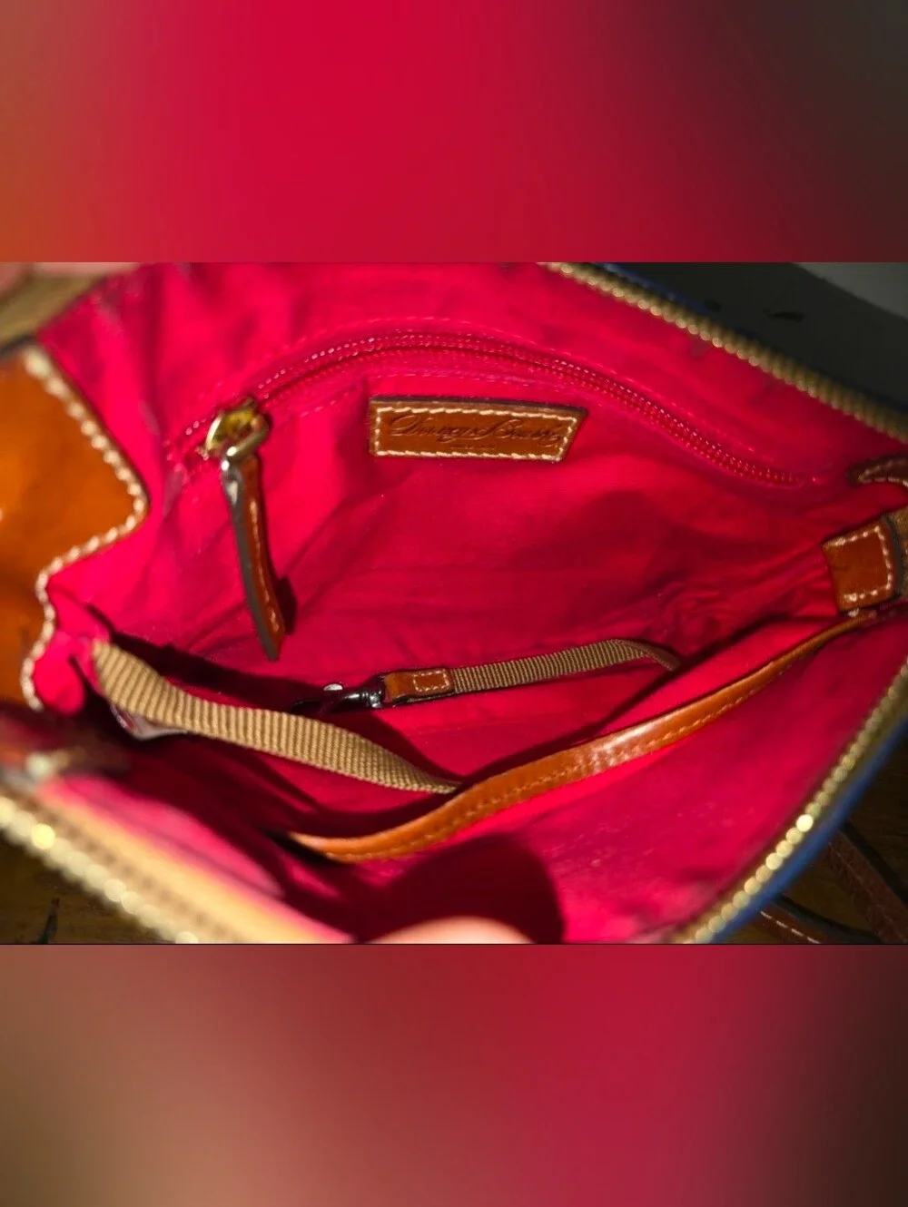 Dooney and bourke Navy Pebbled Leather Crossbody Bag